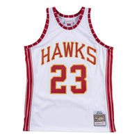 Mitchell & Ness x NBA Atlanta Hawks 1972-73 Swingman Jersey 'Lou Hudson 23' SMJYCP19249-AHAWHIT72LHU