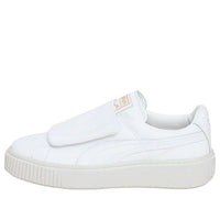 (WMNS) PUMA Basket Platform Big Strap 'White' 364123-02
