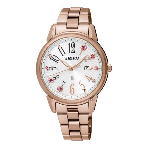 SEIKO LUKIA Series Solar Quartzes Christmas Limited Gold SUT302J1