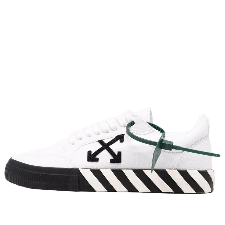 Off-White Vulcanzied Low Canvas 'White Black' OMIA085C99FAB0010110