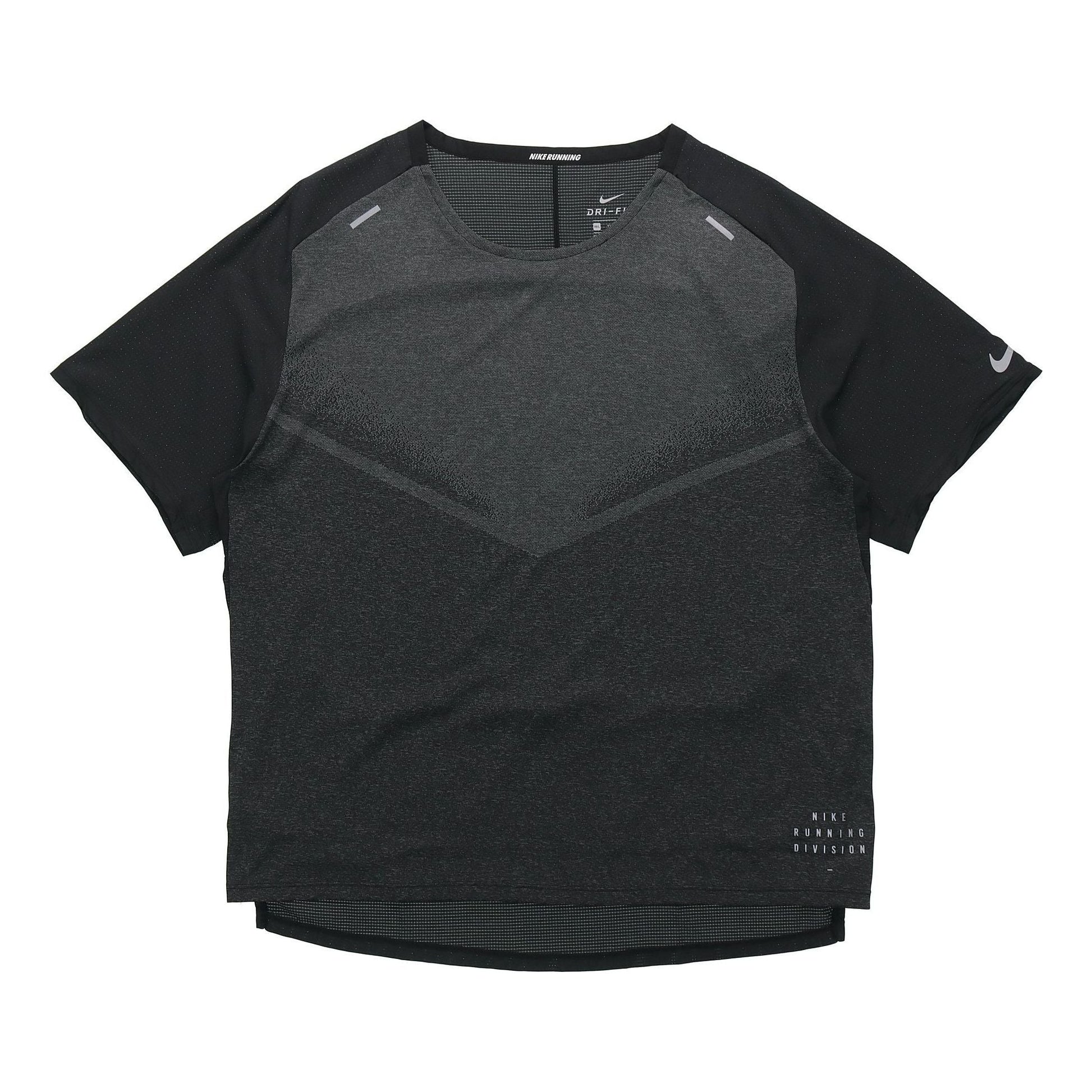 Nike Ultra Run Division TrainingSport Fast-Dry Breathable Fabric Short Sleeve T-Shirt Men's Black DA1299-010