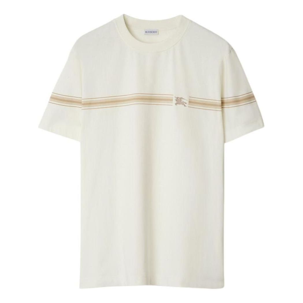 Burberry 25 Striped Cotton T-shirt' Beige' 81040511