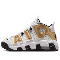 (GS) Nike Air More Uptempo 'White Metallic Gold Black' IO7601-171