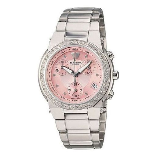 CASIO SHEEN Waterproof Stainless Steel Strap Pink Analog SHN-5500D-4A