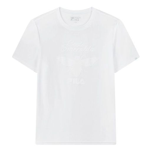 FILA Alphabet Logo Printing Short Sleeve White F11M028178F-WT