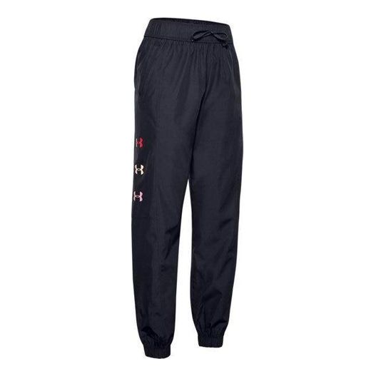 (WMNS) Under Armour Woven Sport Pants 'Black' 1351772-001