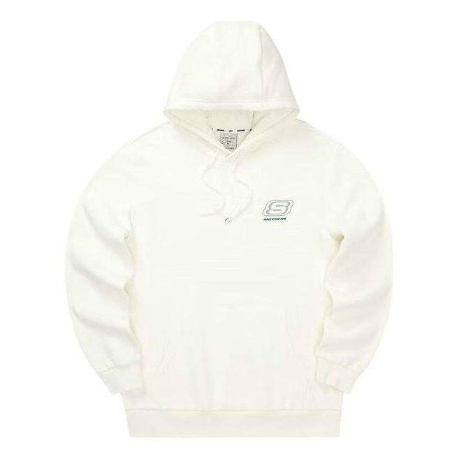 Skechers Hooded Pullover Casual Long Sleeve Sweatshirt 'White' L322U090-0074