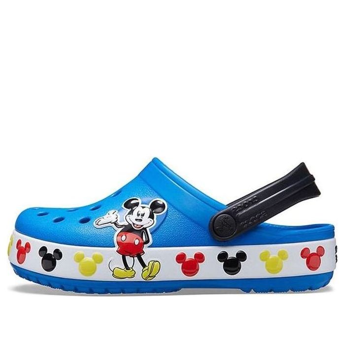 (PS) Crocs Disney Mickey Outdoor Flat Heel Sports Blue Sandals 206307-4JL