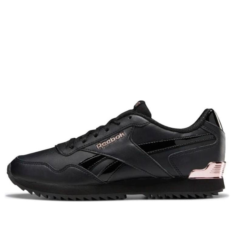 (WMNS) Reebok Royal Glide Ripple Clip 'Black Silver' DV6704