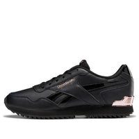 (WMNS) Reebok Royal Glide Ripple Clip 'Black Silver' DV6704