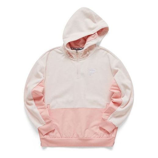 Fila FUSION Casual Sports Splicing Pullover Pink T11W113213F-LP