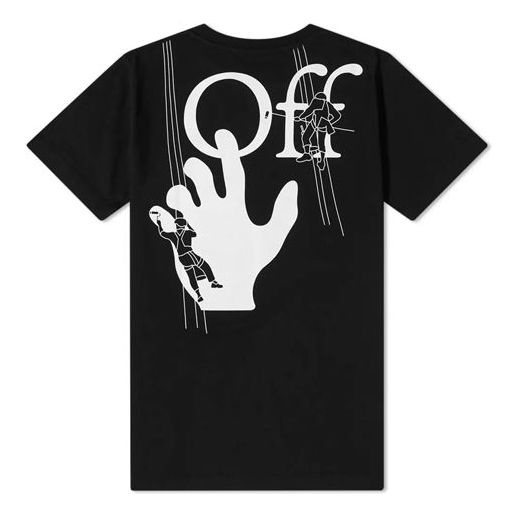 Off-White Back Printing Short Sleeve Ordinary Version Black OMAA027E20JER0041001