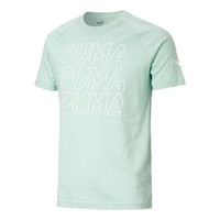 PUMA Modern Casual Printing Short Sleeve Green 582824-32