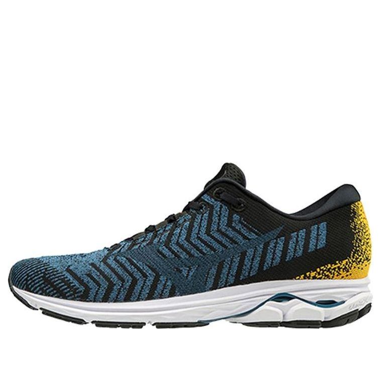 Mizuno Wave Rider Waveknit 3 'Blue Black Yellow' J1GC192912