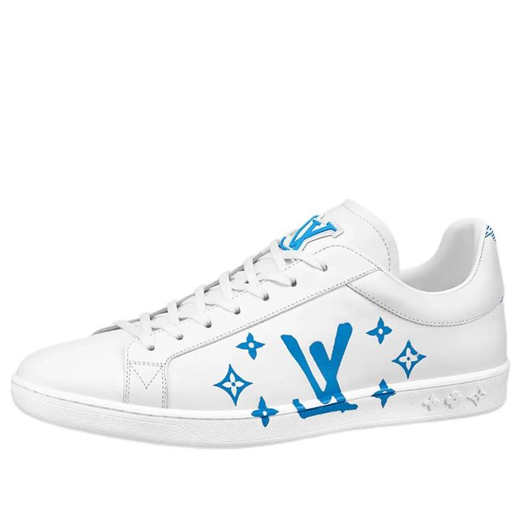 LOUIS VUITTON LV Luxembourg Samothrace Sneakers 'White with Blue' 1A9JDN
