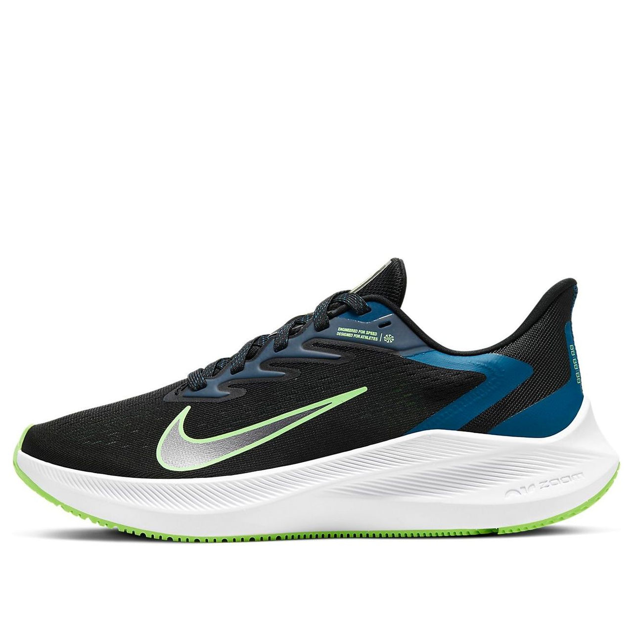 (WMNS) Nike Air Zoom Winflo 7 'Black Vapor Green' CJ0302-003