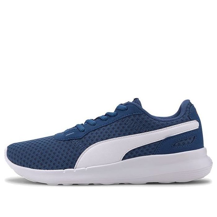(GS) PUMA ST Activate Low Top Running Shoes White/Blue 369069-11