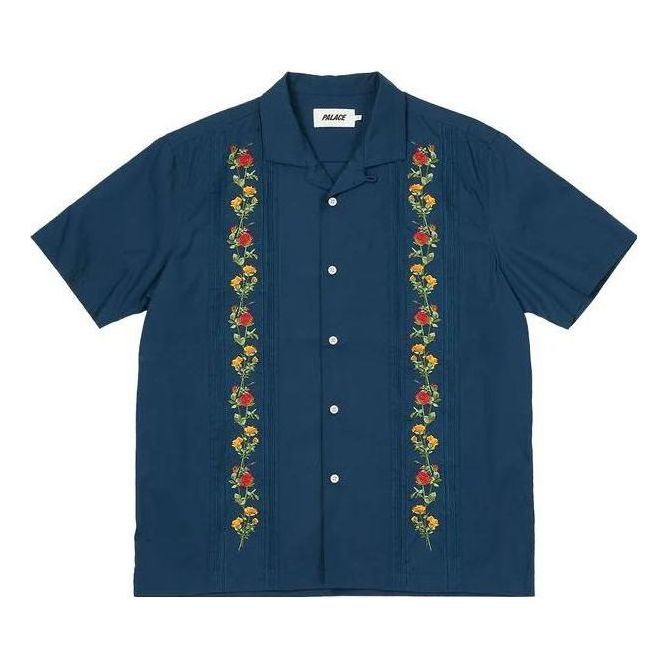 Palace SS22 Rose Chain Shirt 'Navy' P23SHT018