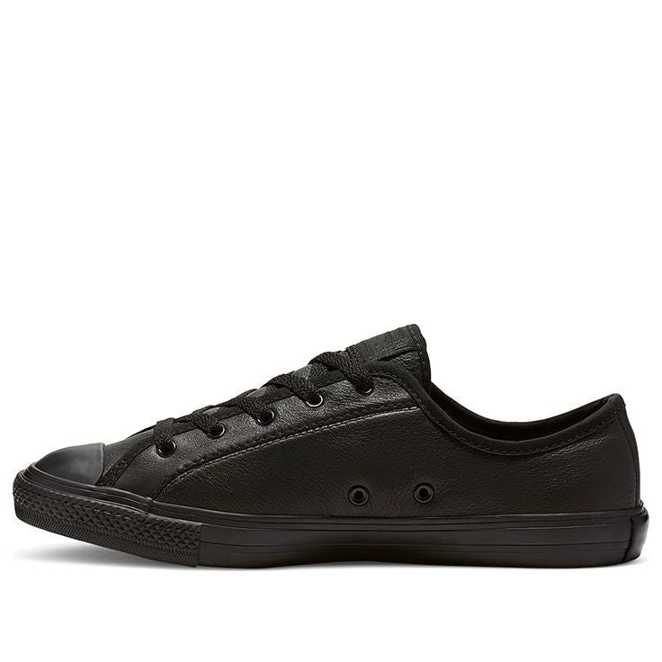 (WMNS) Converse Chuck Taylor All Star Dainty Leather Low Top Black Samurai 564986C