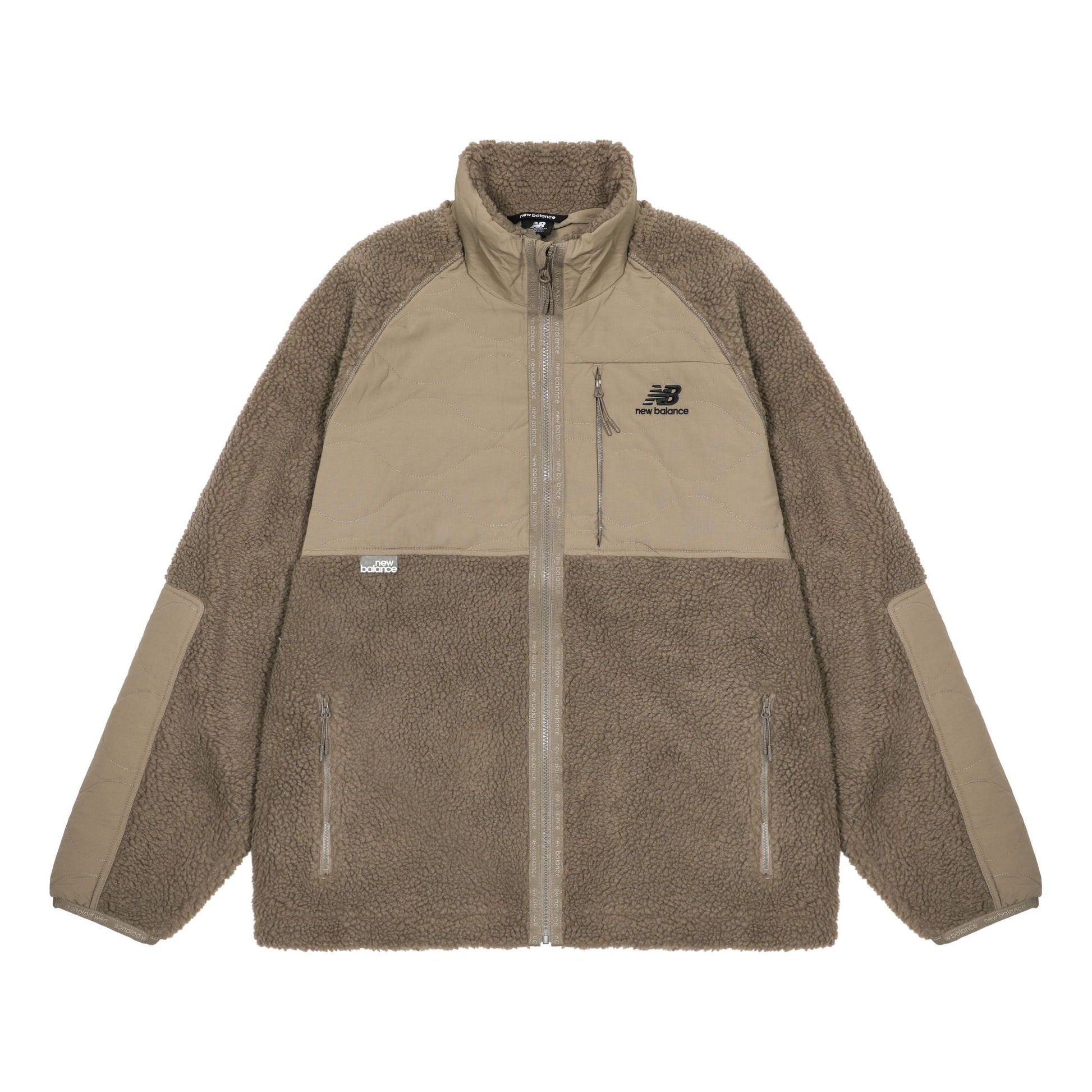 New Balance Lifestyle Cotton Warm Coat Asia Sizing 'Brown Beige' AMJ23326-DRI