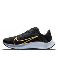 (WMNS) Nike Air Zoom Pegasus 38 FlyEase Wide 'Black Metallic Gold Coin' DA6700-004