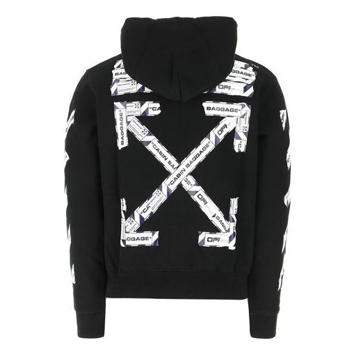 Men's Off-White Alphabet Arrow Zipper Black OMBE001S20E300031088