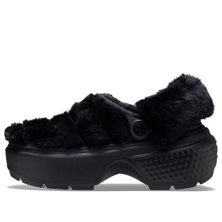 (WMNS) Crocs Stomp Quilted Clogs 'Black' 208938-001