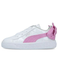 (TD) PUMA Basket Bow Patent Ac Inf Sneakers Pink 367623-02