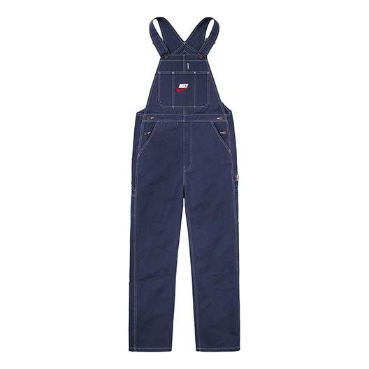 Supreme FW18 Nike Cotton Twill Overalls Navy SUP-FW18-544