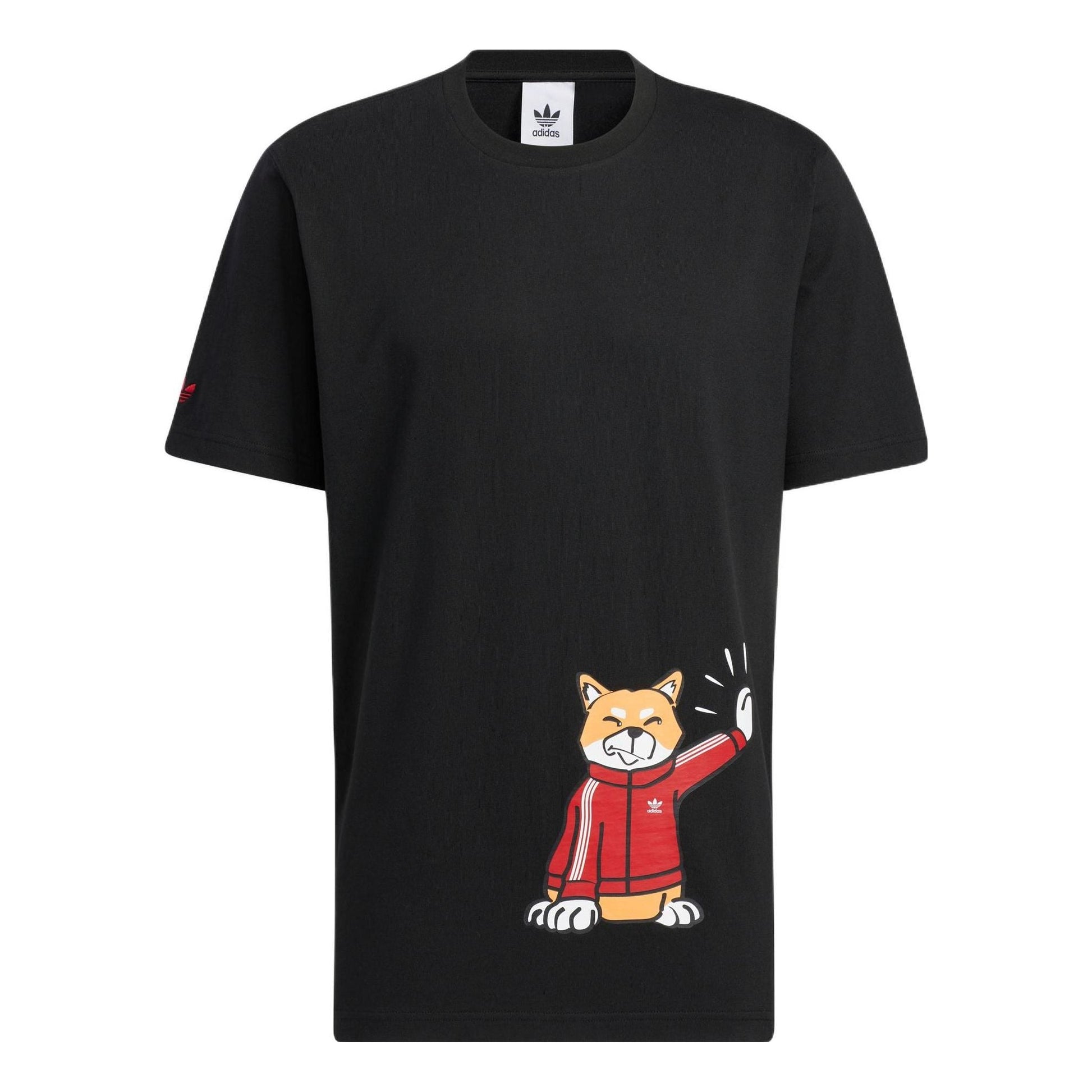 adidas originals Graphic T-Shirts 'Black' H49574