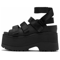 (WMNS) UGG GoldenRise Platform Sandals 'Black' 1167431-BLK