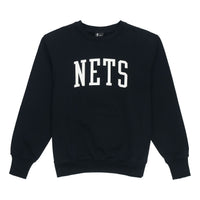 Nike MENS Letter Print Brooklyn Nets Crew-neck Black DD2961-010