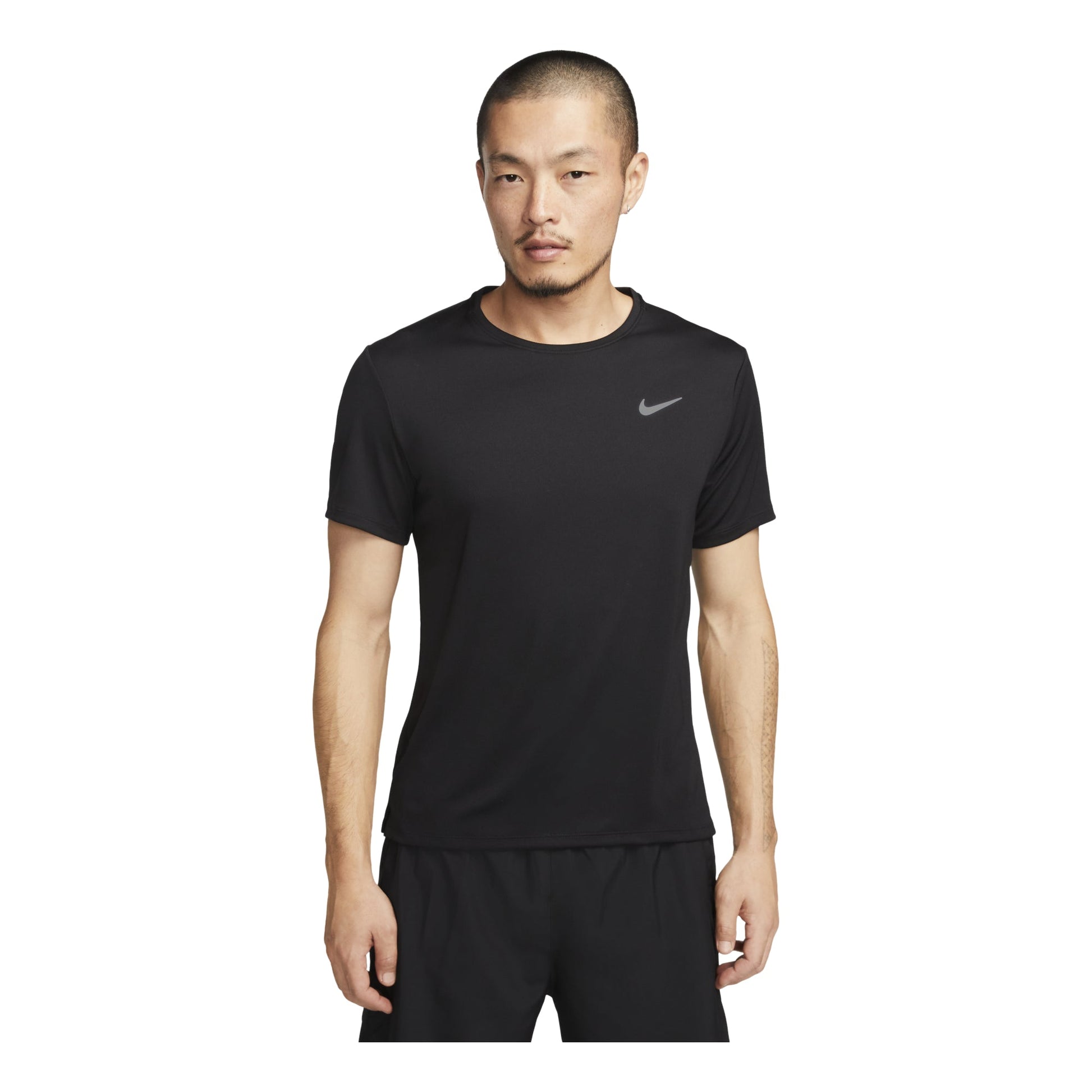 NIKE DRI-FIT UV MILER MEN'S SHORT-SLEEVE RUNNING TOP 'Black' DV9316-010