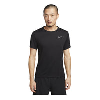 NIKE DRI-FIT UV MILER MEN'S SHORT-SLEEVE RUNNING TOP 'Black' DV9316-010