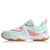 (WMNS) Li-Ning Sound Badminton Training Shoes 'White Mint Pink' AYTQ036-3
