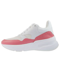 (WMNS) Alexander McQueen Oversized Runner in Nappa Calf Leather 'White Pink' 533710WHT999374
