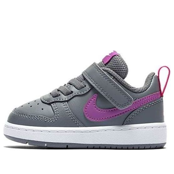 (TD) Nike Court Borough Low 2 Grey/Purple BQ5453-006