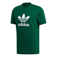 adidas originals TREFOIL logo Printing Sports Short Sleeve Green GJ8295