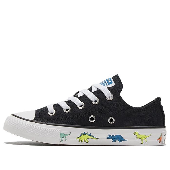 (GS) Converse Chuck Taylor All Star Big Black Dinosaur 'Black White' 669672C