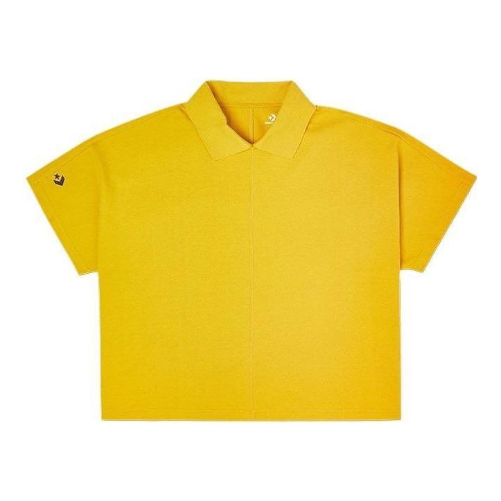 Converse Shapes Short Sleeve Polo Shirt Asia Sizing 'Yellow' 10021531-A05