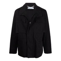 Off-White FW21 Logo Outdoor Jacket Slim Fit Version Black OMEL021F21FAB0021010