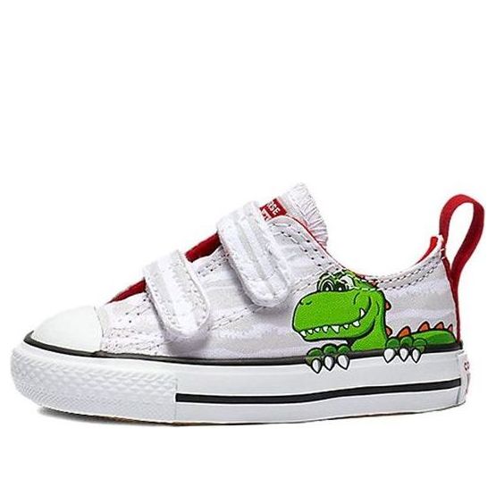 (TD) Converse Chuck Taylor All Star 2V OX 'White Green' 763573C