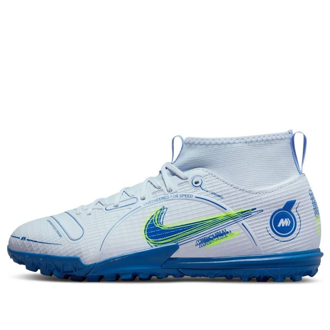 (GS) Nike Mercurial Superfly 8 Academy TF 'Football Grey Dark Marina Blue' DJ2864-054