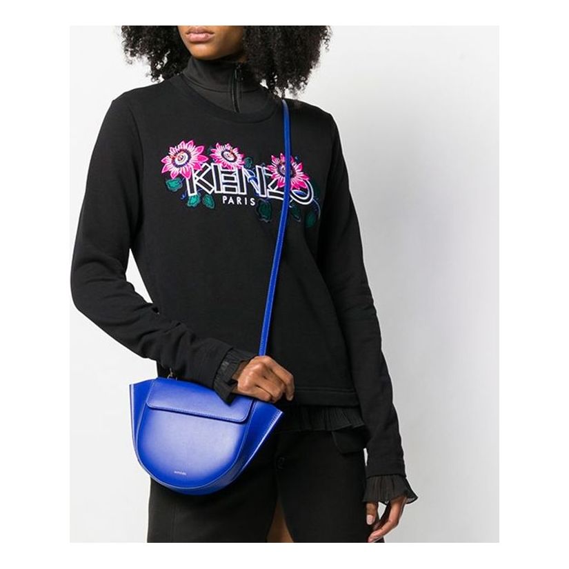 (WMNS) KENZO SS21 Paris Passion Logo Embroidery Swea Black F962SW711962-99