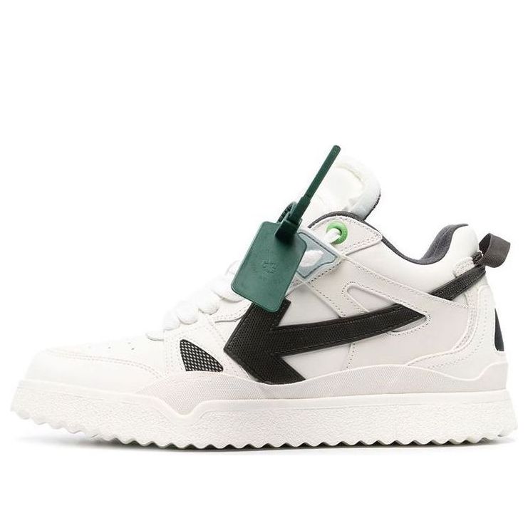 Off-White Sponge Mid-Top Sneakers 'White Black' OMIA234C99LEA0010110