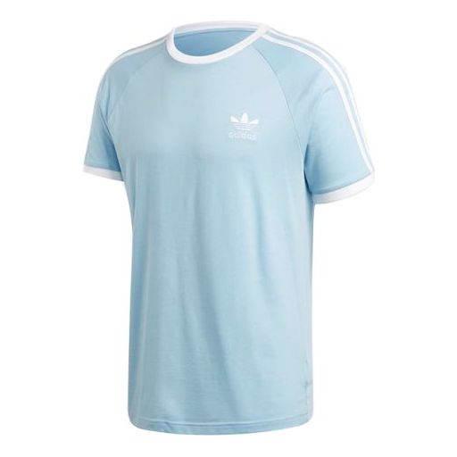 adidas originals logo Embroidered Short Sleeve Blue FM3773