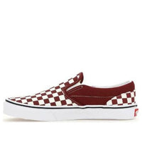 (GS) Vans Classic Slip On CheckerBoard Shoes 'Red White' VN0A4UH899G