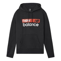 New Balance Full Sleeve Printed Hoodie Asia Sizing 'Black Red White' MT03902-BK