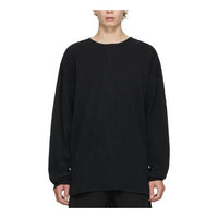 Fear of God Essentials FW21 Thermal Henley Black Tee FOG-FW21-124