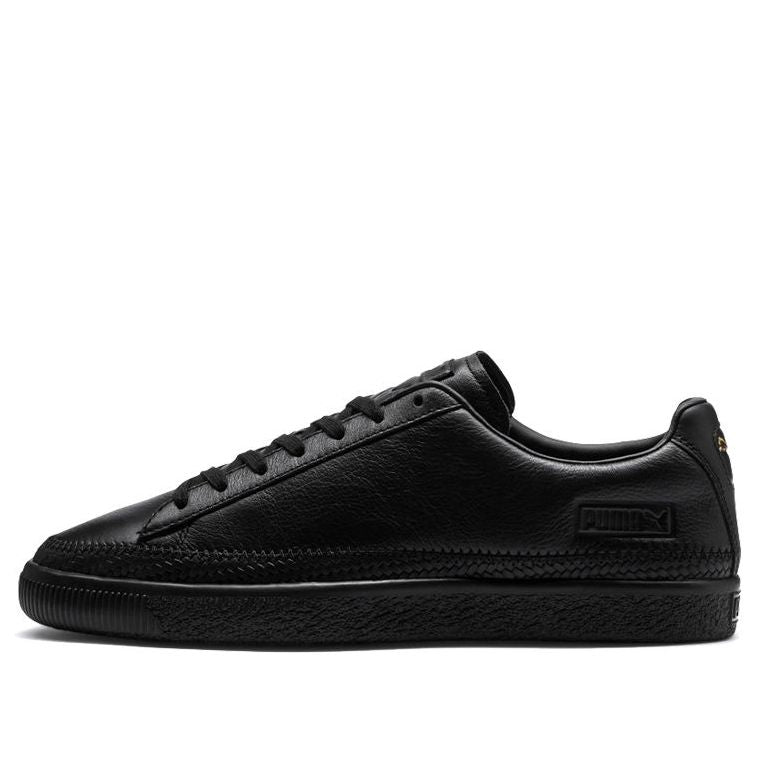 PUMA Basket Trim Black/Gold Casual Board Shoes 369641-02